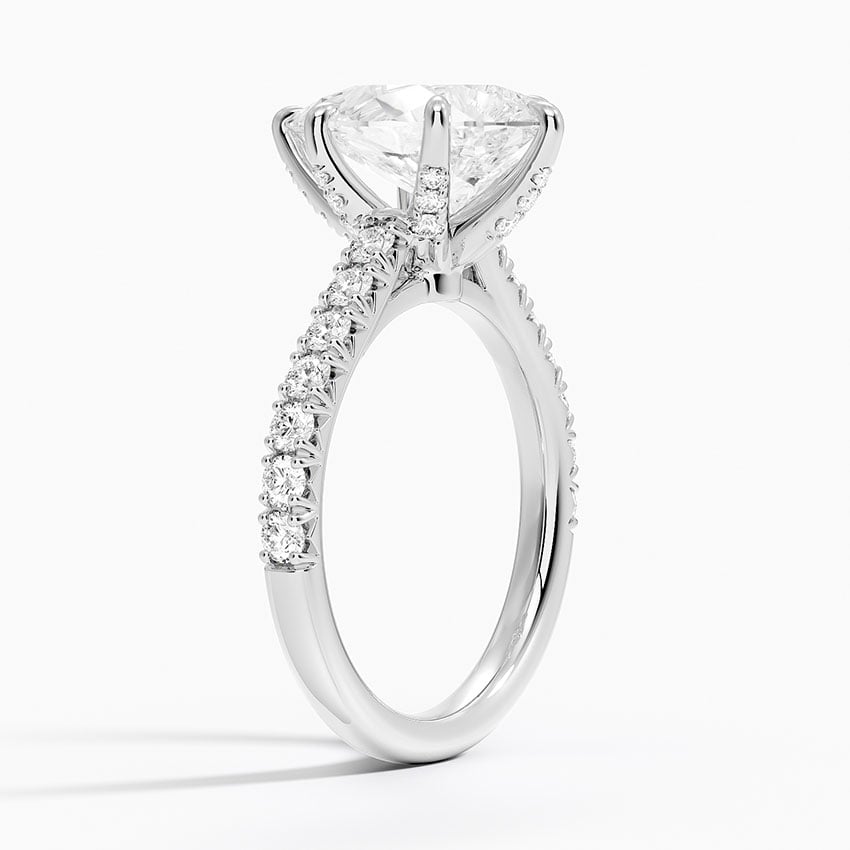 Sienna Half Coverage Hidden Accents Diamond Ring (1/2 ct. tw.) in 18K White Gold