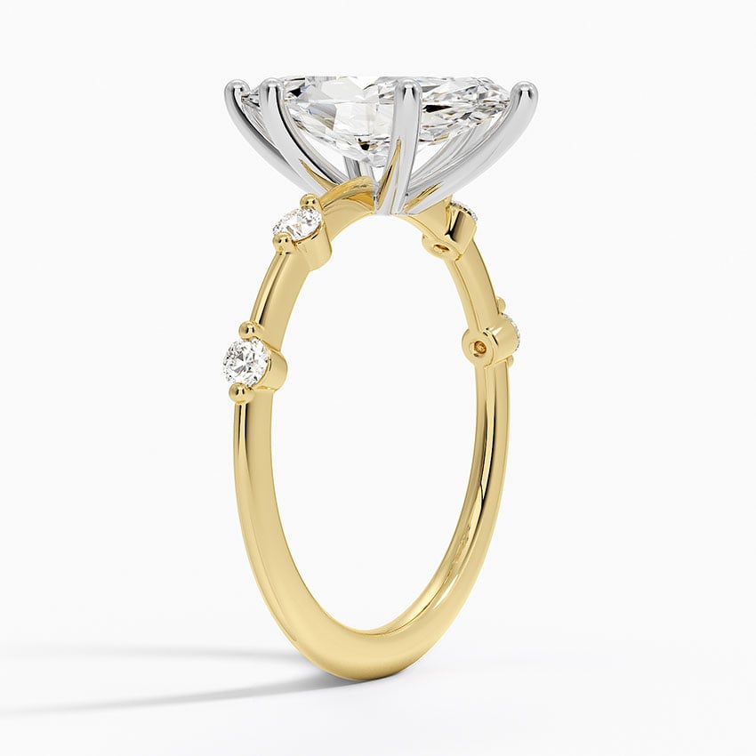 Two Tone Engagement Ring
