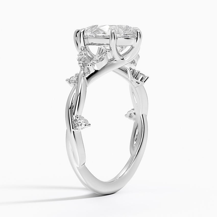 18K White Gold Azalea Twist Diamond Ring