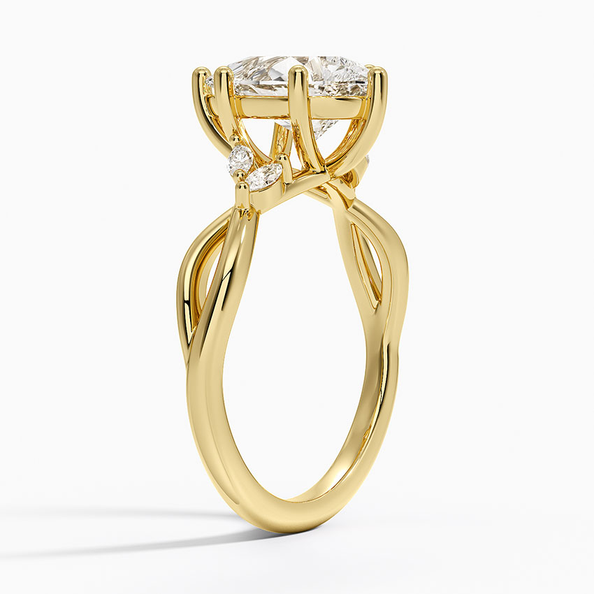 18K Yellow Gold Willow Diamond Ring (1/8 ct. tw.)
