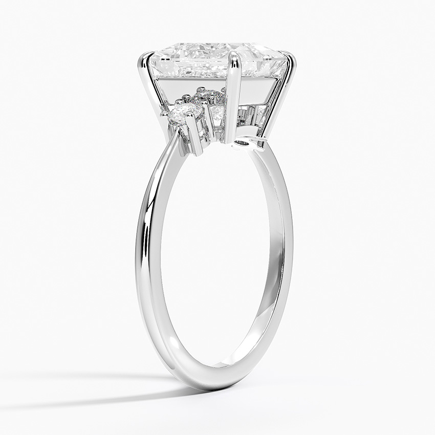 Three Diamond Engagement Ring - Selene