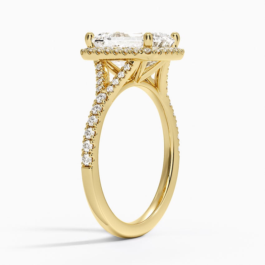 18K Yellow Gold Joy Half Coverage Diamond Ring