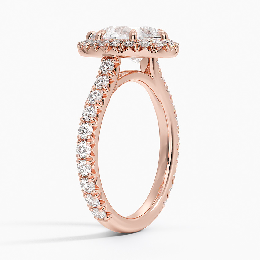 14K Rose Gold Estelle Halo Diamond Ring (3/4 ct. tw.)