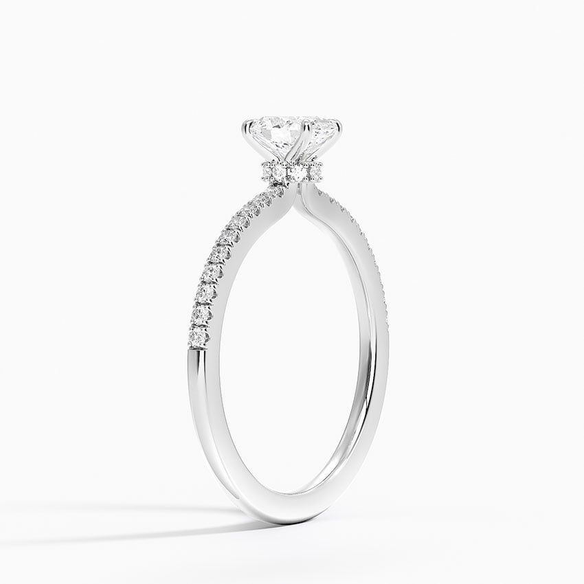 18K White Gold Petite Demi Diamond Ring (1/5 ct. tw.)