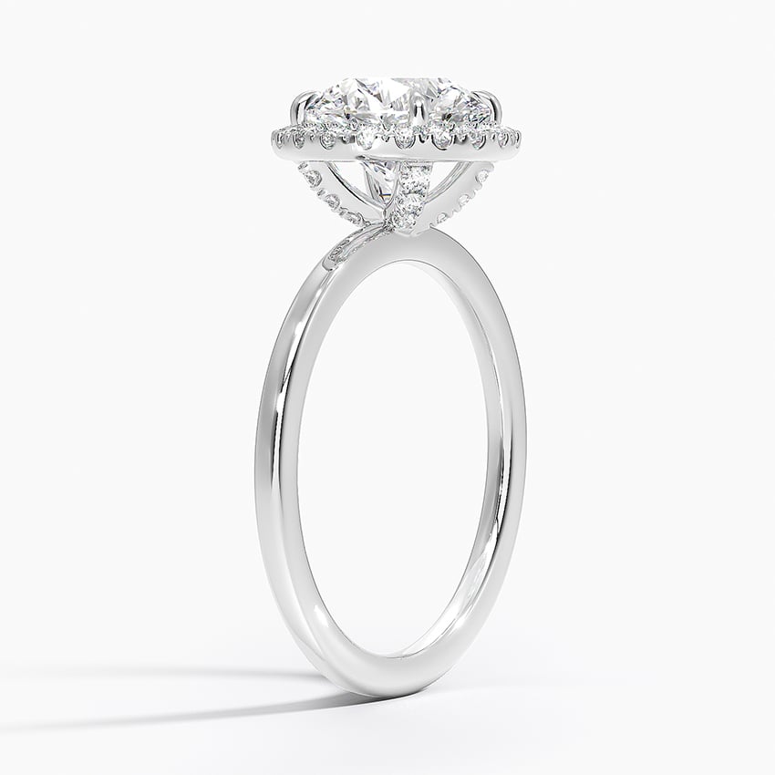 Vienna' Natural Diamonds Gold Flower Engagement Ring