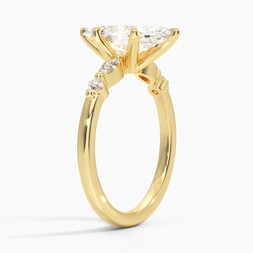 Marquise and Round Diamond Ring