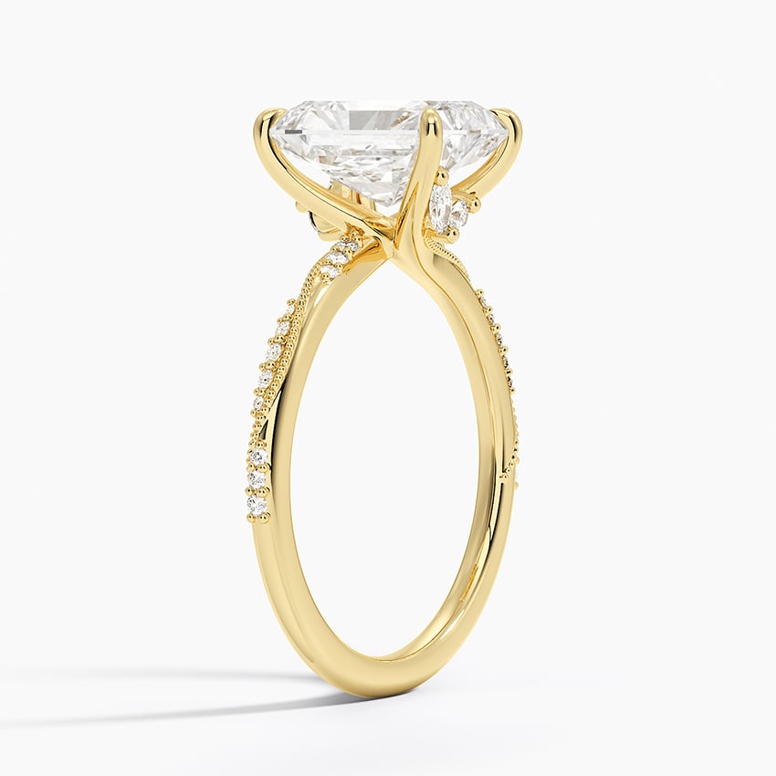 Milgrain Engagement Ring