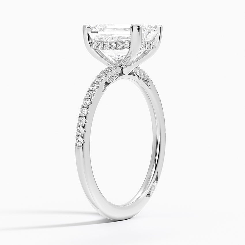 Diamond Accented Gallery Pave Band Setting