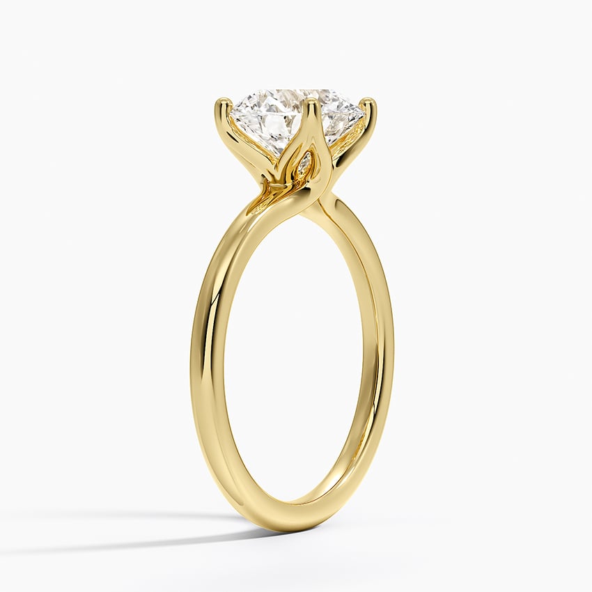 Fleur Solitaire Ring