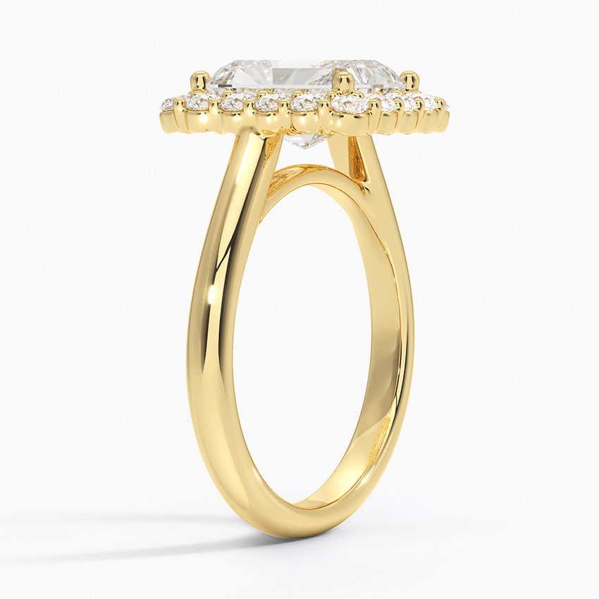 Lotus Flower Engagement Ring