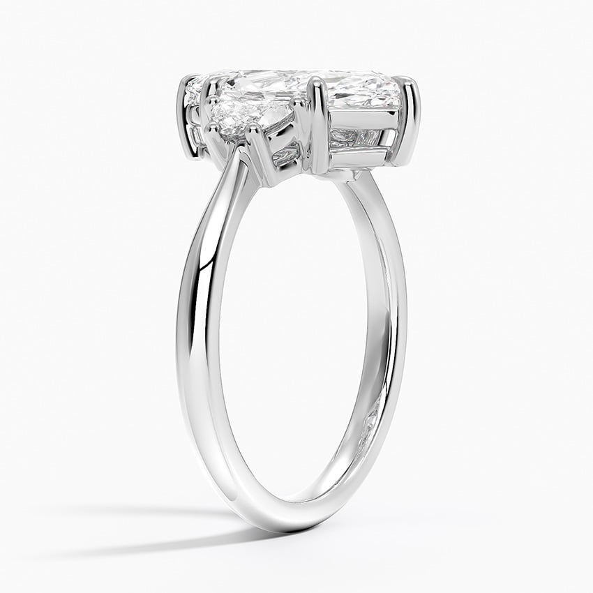 Half Moon Three Stone Diamond Ring (1/4 ct. tw.)
