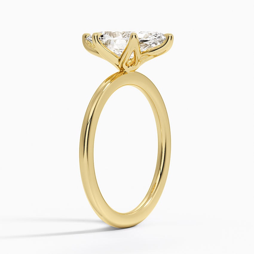 Petite Elodie Flush Fit Solitaire Ring