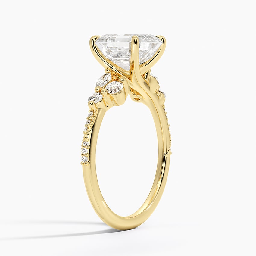 Milgrain Engagement Ring