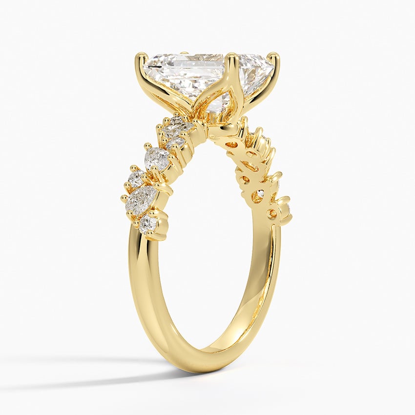 18K Yellow Gold Olivetta Diamond Ring