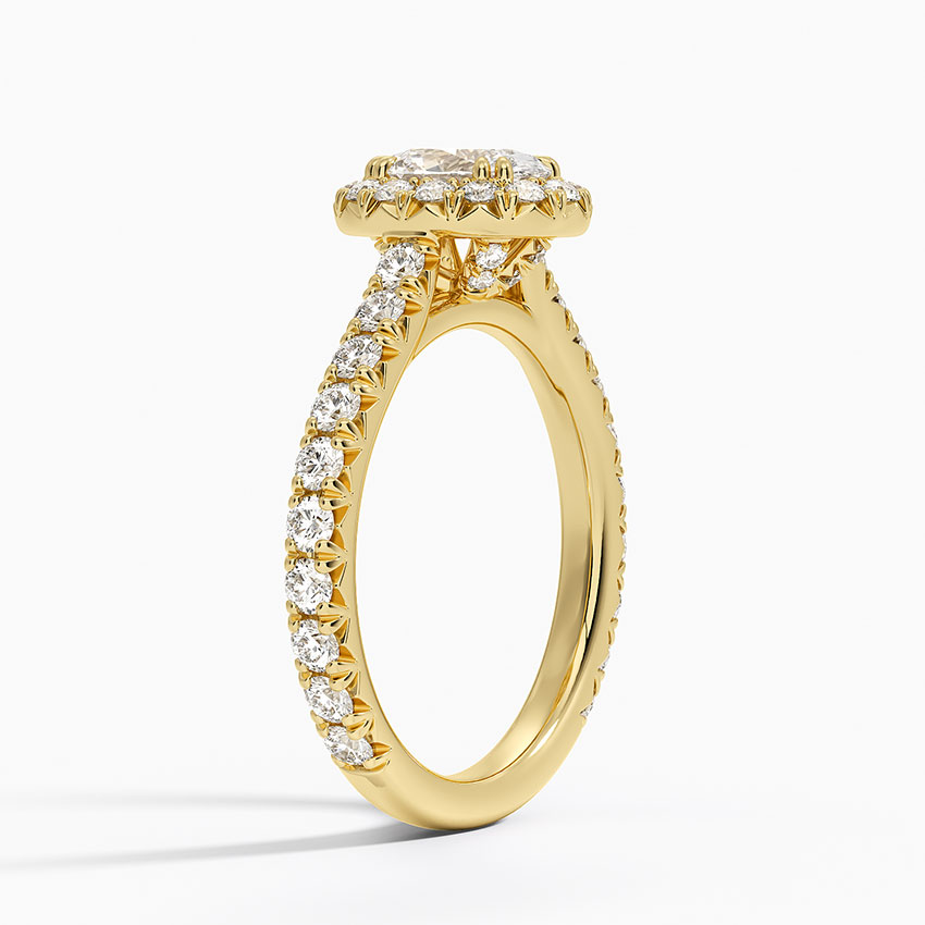18K Yellow Gold Luxe Sienna Halo Diamond Ring (3/4 ct. tw.)