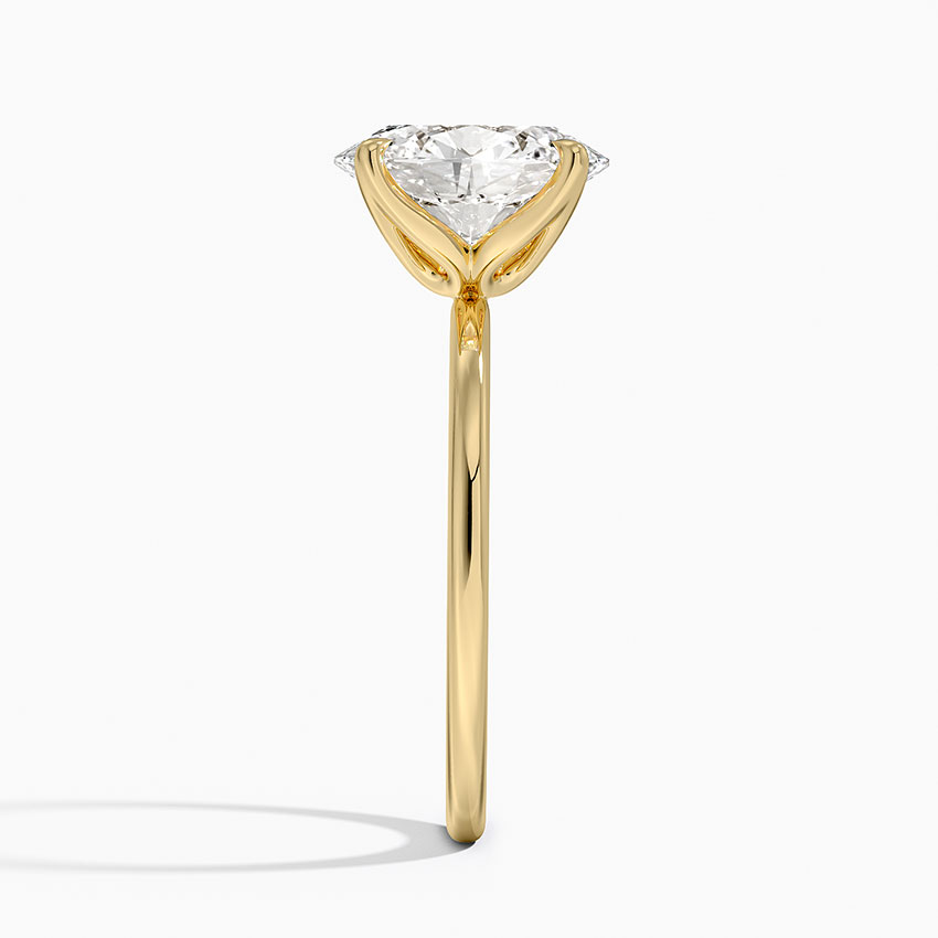 18K Yellow Gold 1.5mm Petite Elodie Perfect Fit Solitaire Ring