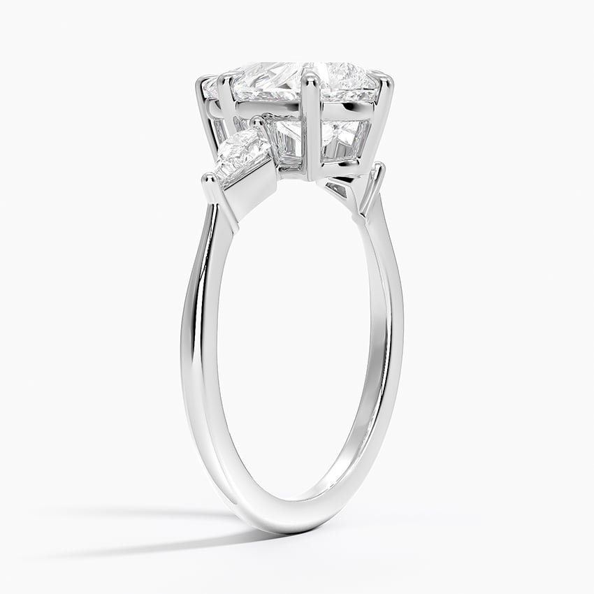18K White Gold Luxe Cometa Three Stone Diamond Ring (1/3 ct. tw.)