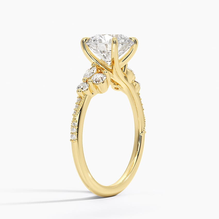 Milgrain Engagement Ring
