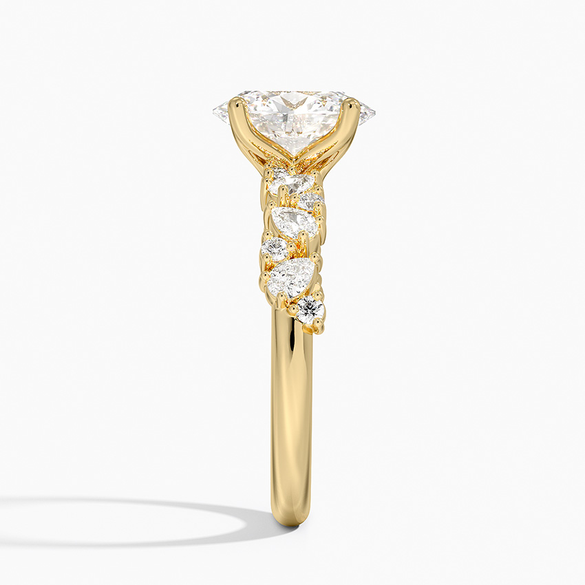 18K Yellow Gold Olivetta Diamond Ring