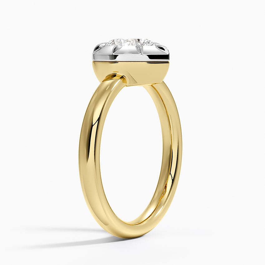 Harper Mixed Metal Solitaire Ring