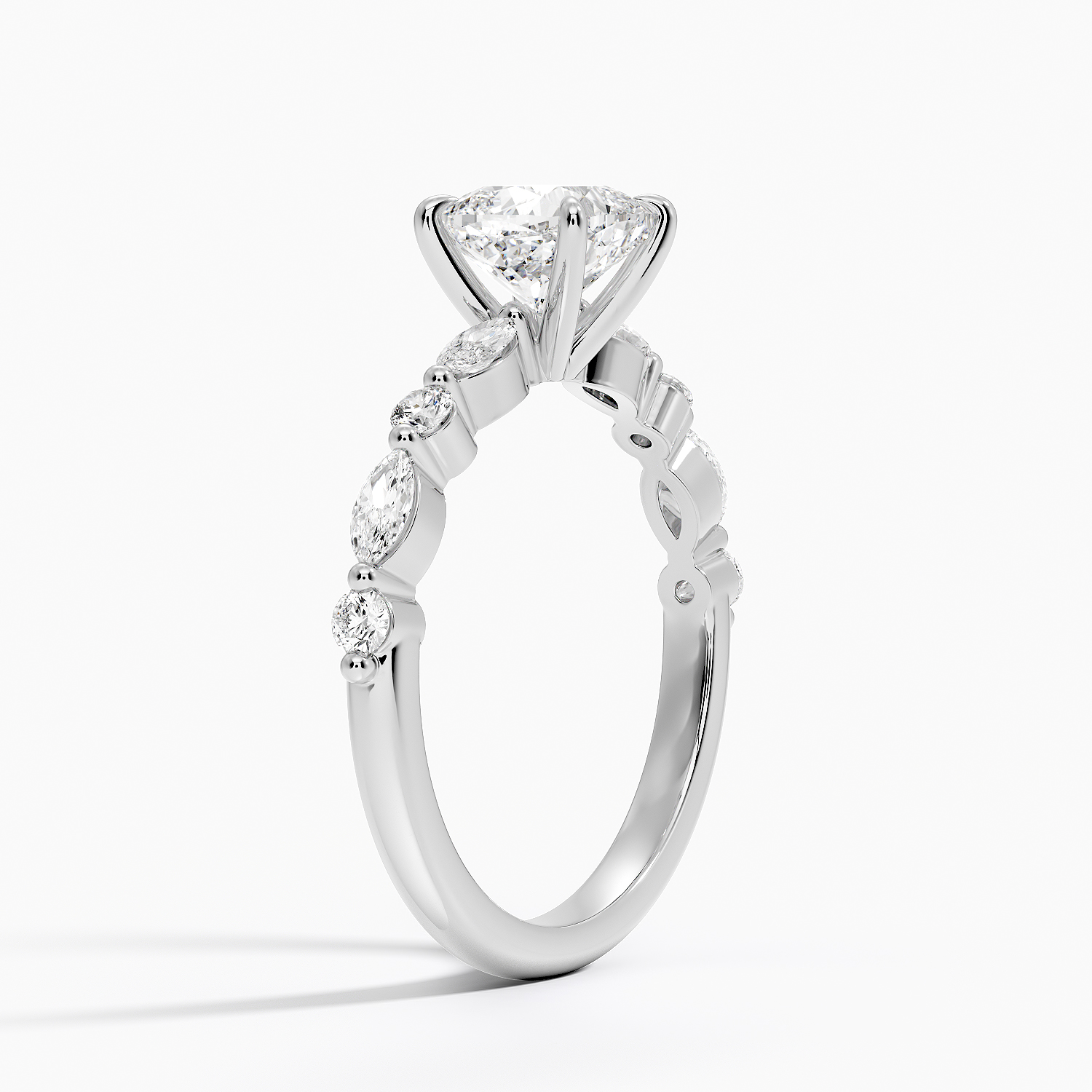 Platinum Versailles Half-Coverage Diamond Ring (1/3 ct. tw.)