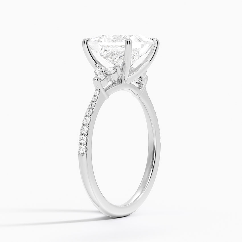 18K White Gold Melody Pavé Diamond Ring