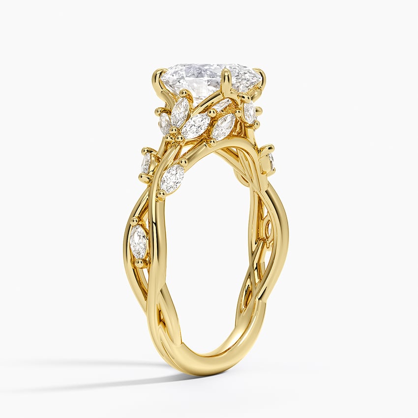 Secret Garden - Leaf and Vine Engagement Ring