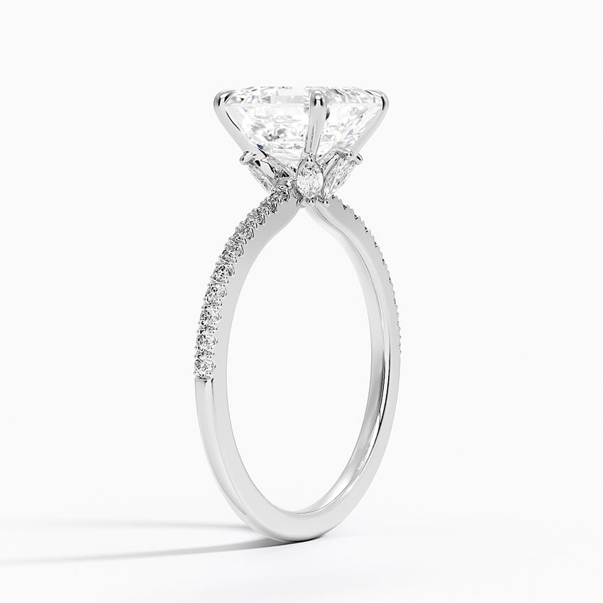 Hidden Flower Halo Diamond Ring