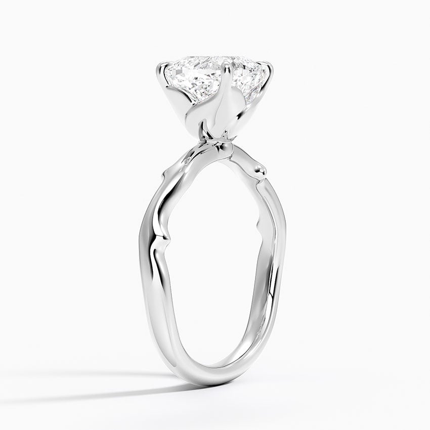 Rose and Thorn Solitaire Ring