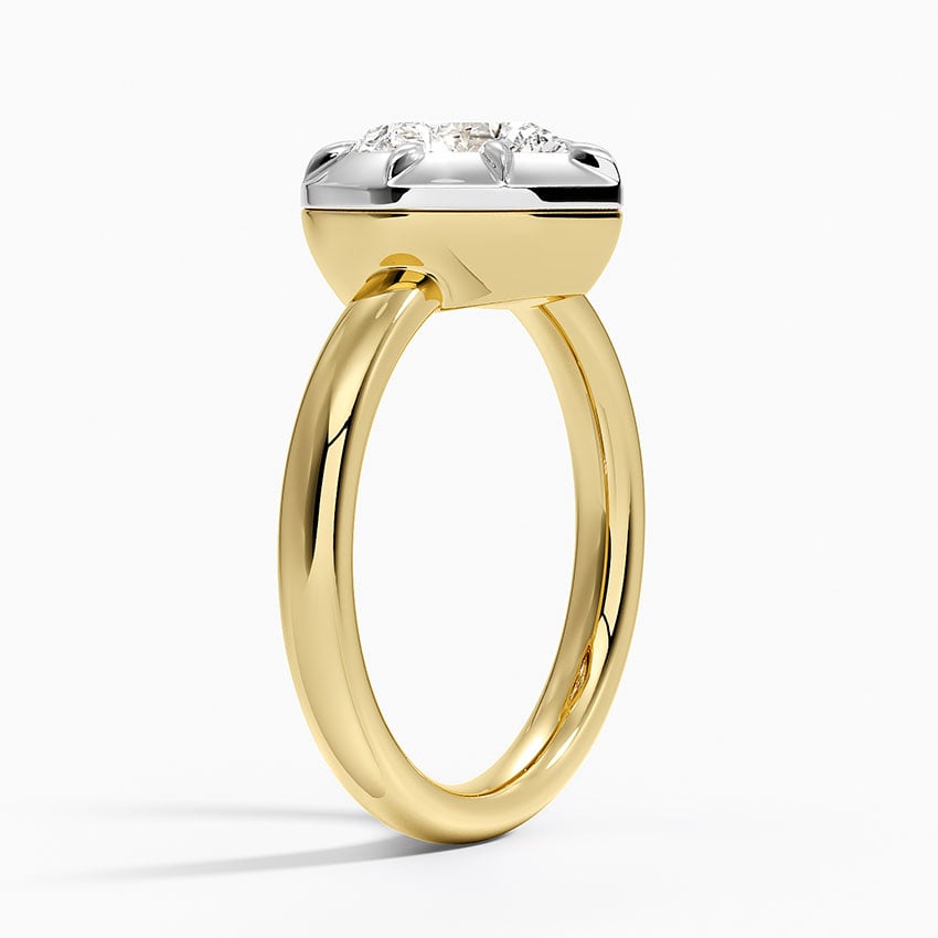 Harper Mixed Metal Solitaire Ring