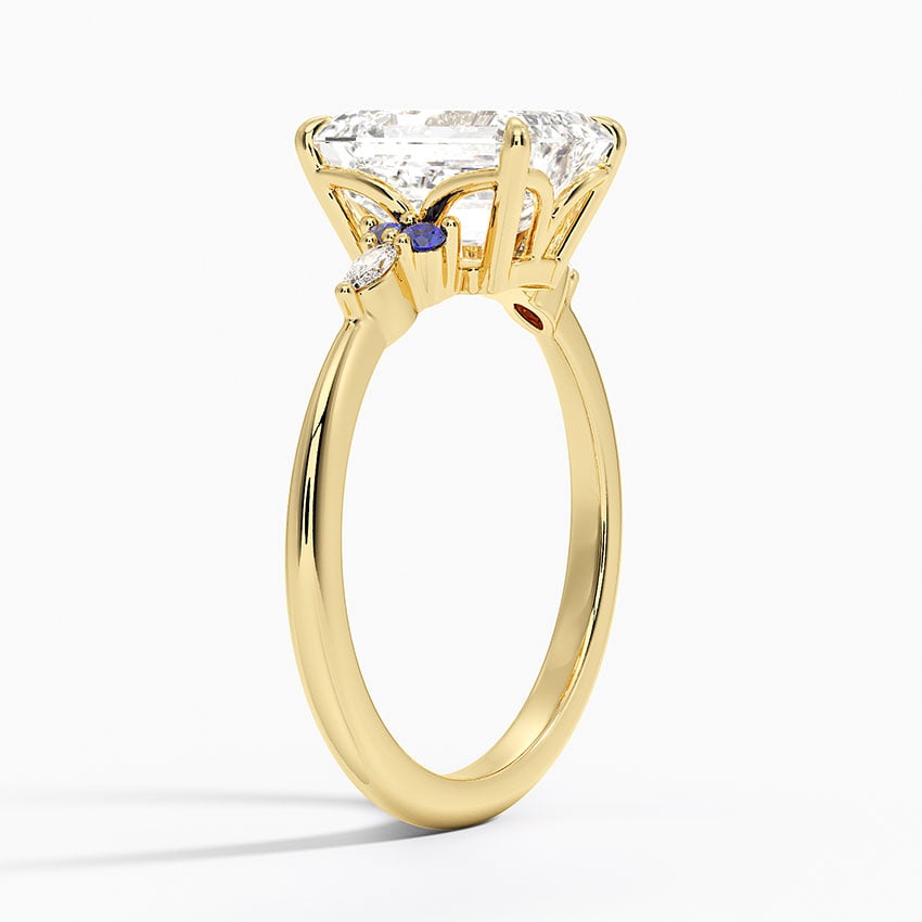 Sapphire and Diamond Engagement Ring