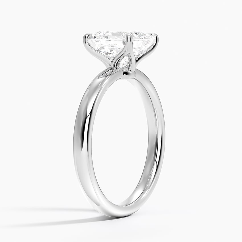 18K White Gold Elodie 2.5mm Solitaire Ring