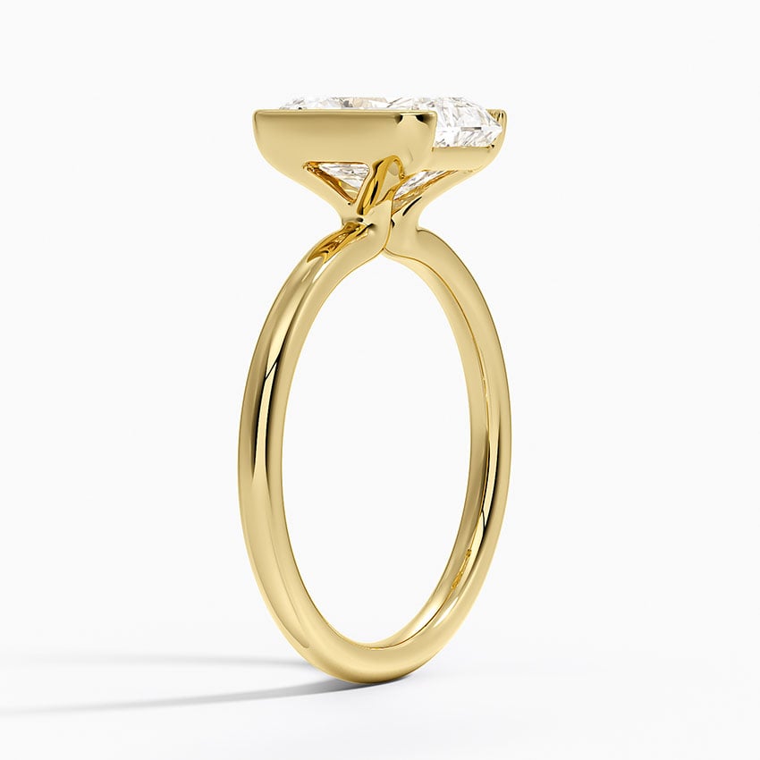Annika Half Bezel Solitaire Ring