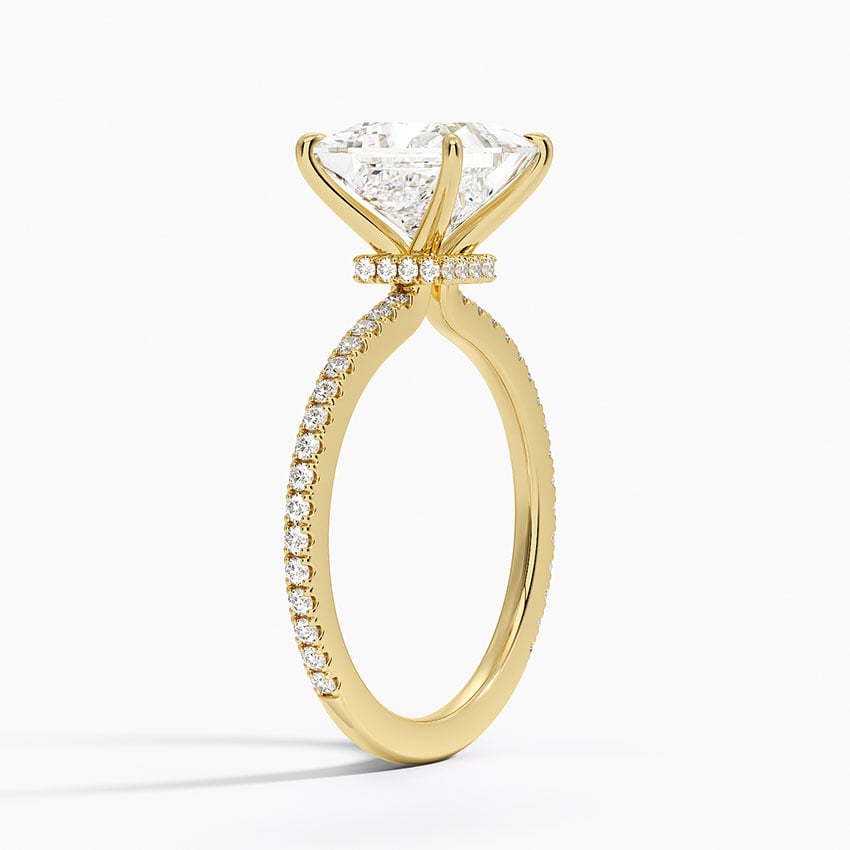 18K Yellow Gold Demi Three-Quarter Coverage Diamond Ring (1/3 ct. tw.)