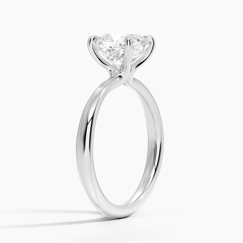 18K White Gold Freesia 2.7mm Solitaire Ring