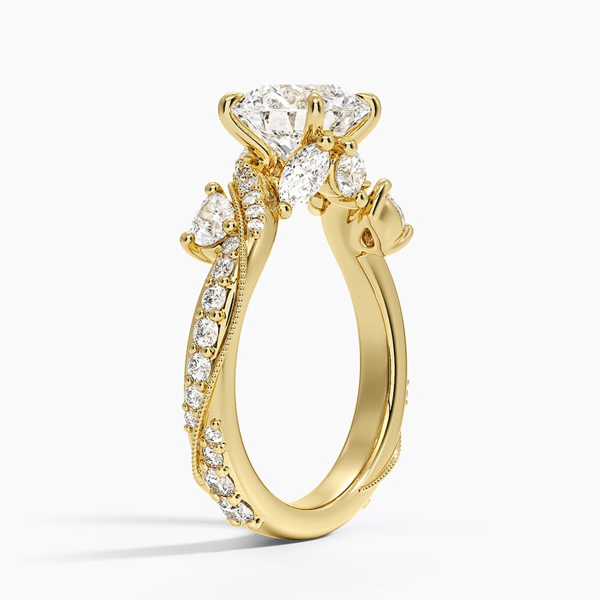 Grand Camellia Diamond Ring