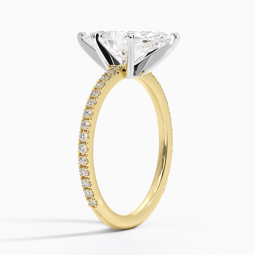 18K Yellow Gold Ballad Three-Quarter Coverage Diamond Ring (1/4 ct. tw.)
