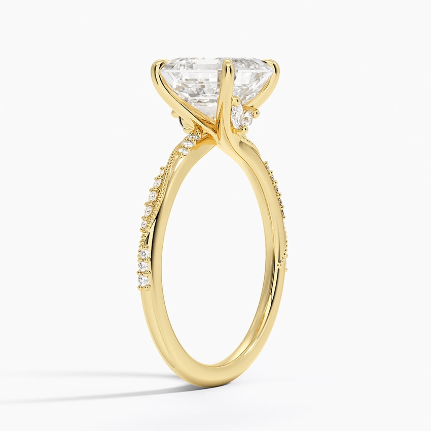 Milgrain Engagement Ring