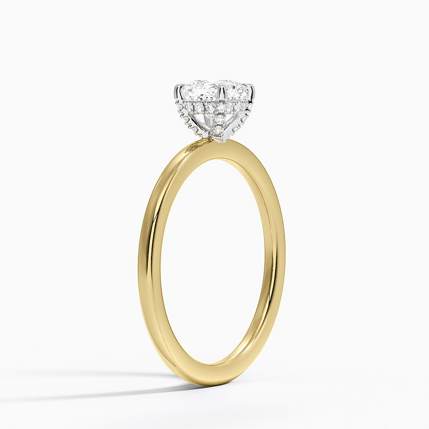 18K Yellow Gold Mixed Metal Lumiere Diamond Ring