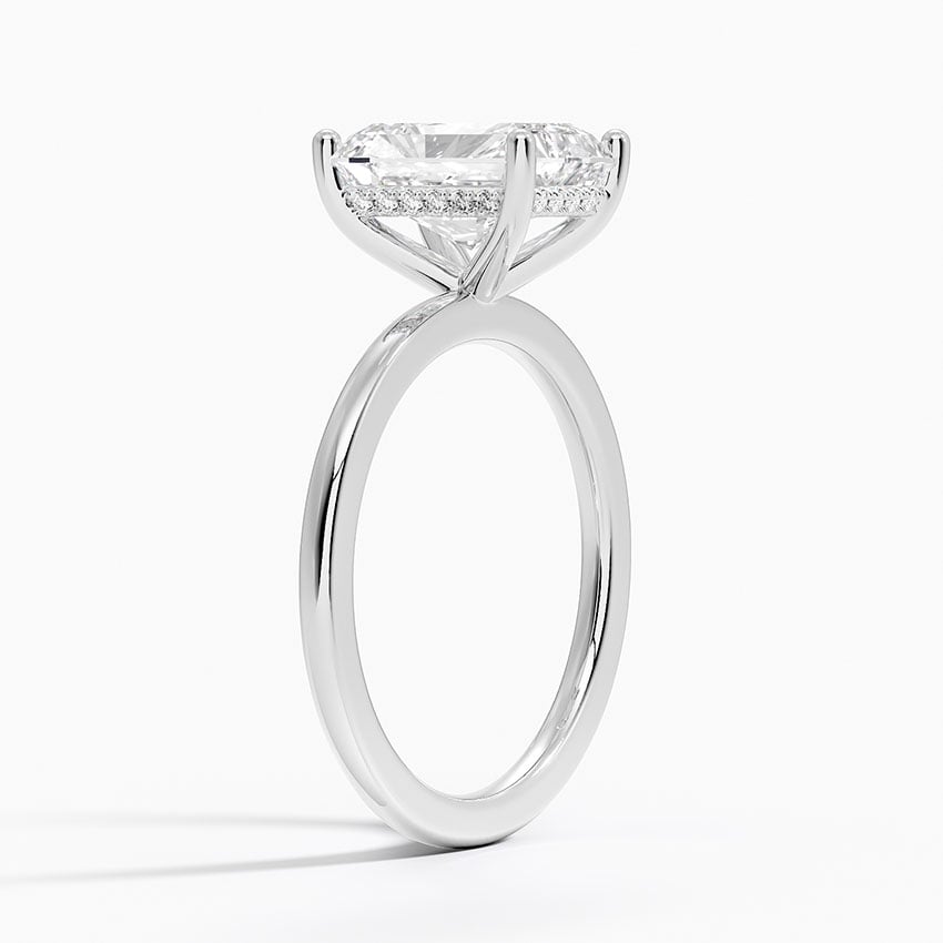 18K White Gold Sydney Perfect Fit Hidden Halo Diamond Ring