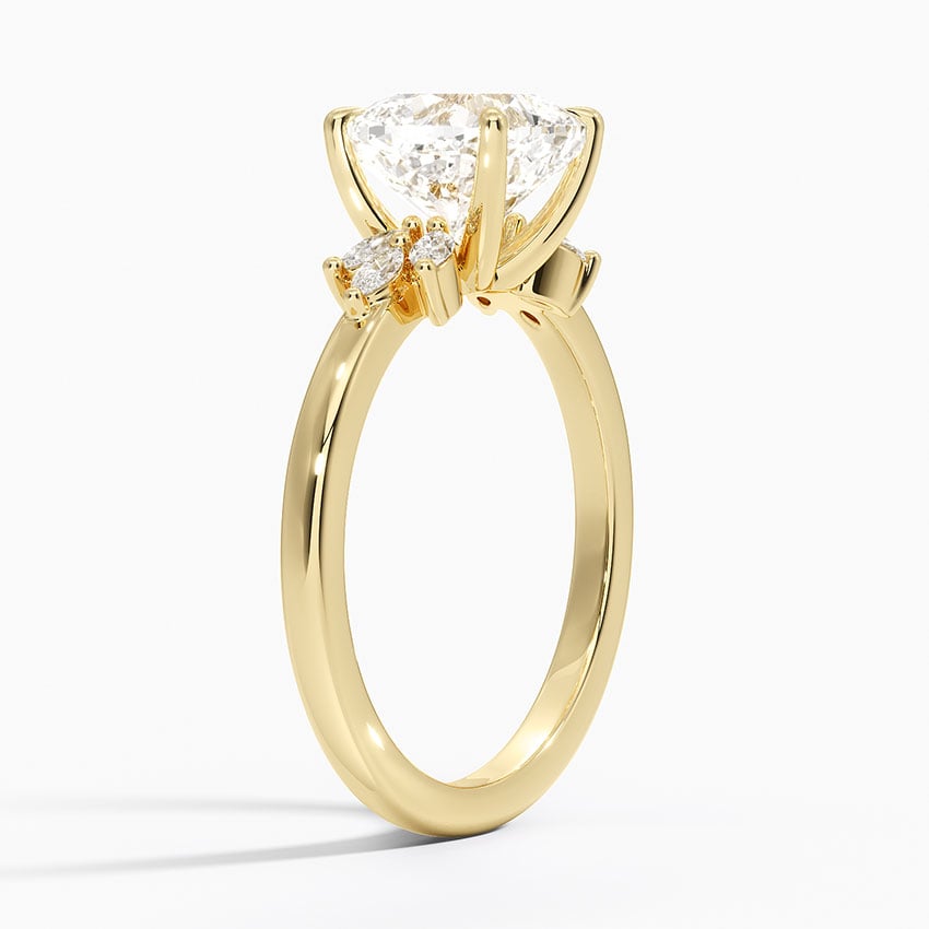 Marquise Cluster Diamond Engagement Ring