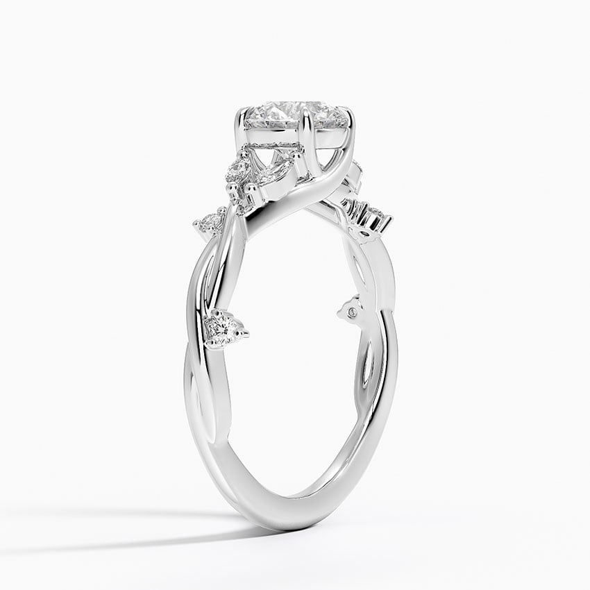 PT Moissanite Azalea Twist Diamond Ring, large top view