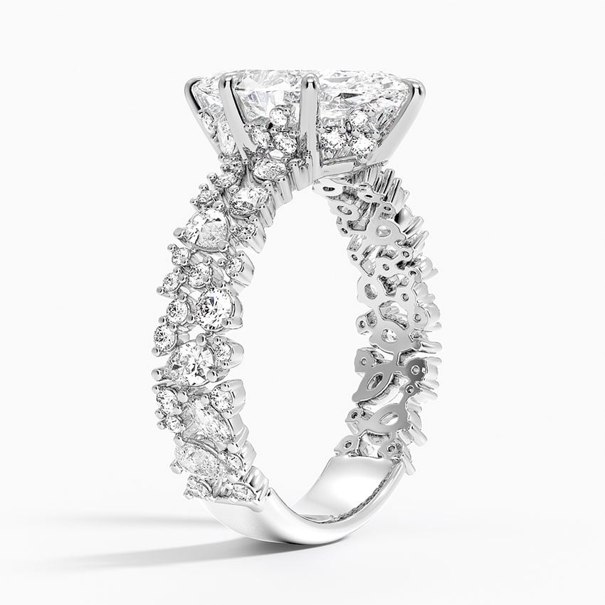 Unique Snow Inspired Diamond Ring