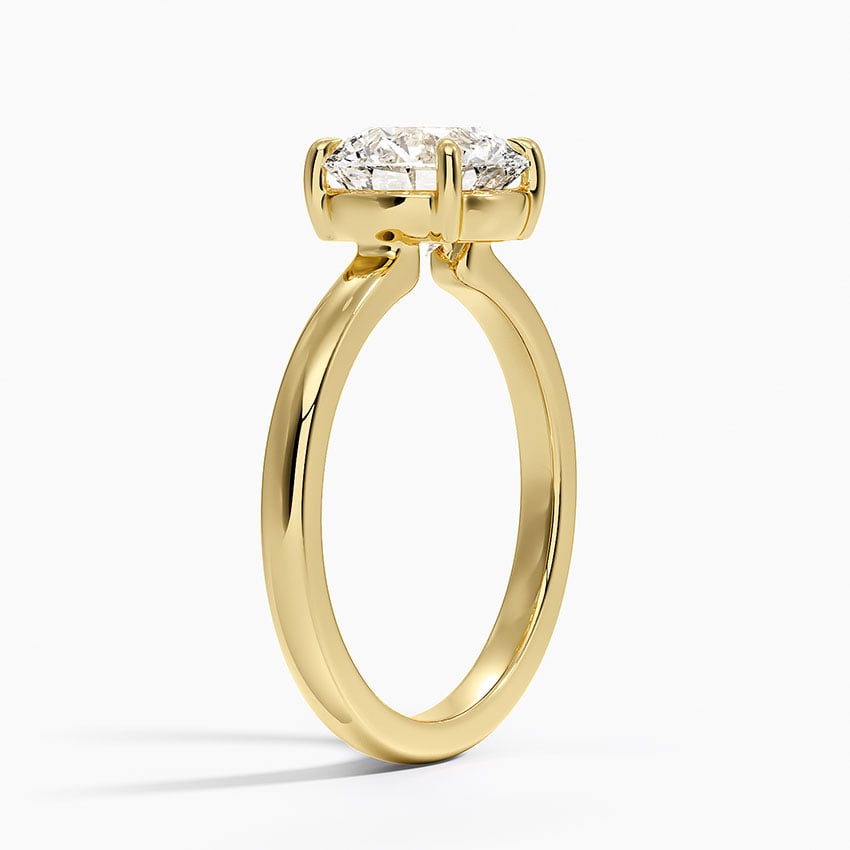Alice Low Profile Solitaire Ring