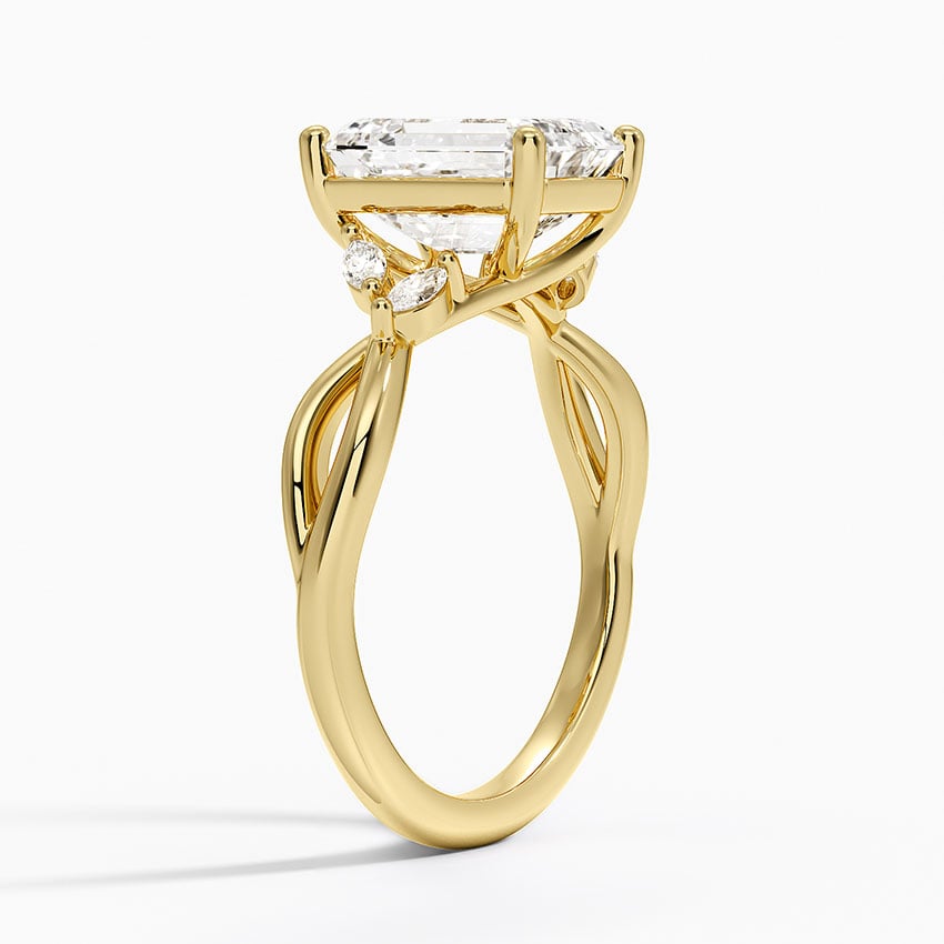 18K Yellow Gold Willow Diamond Ring (1/8 ct. tw.)