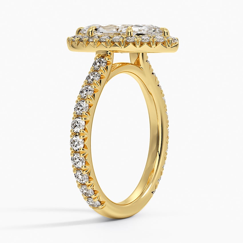 18K Yellow Gold Estelle Halo Diamond Ring (3/4 ct. tw.)