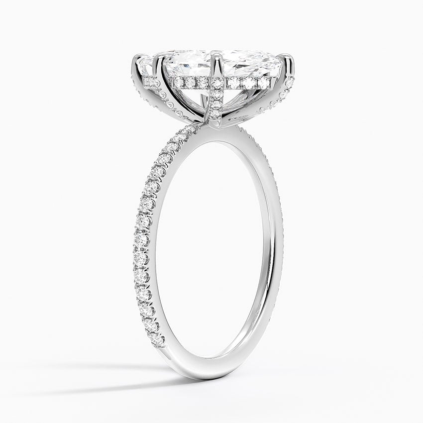 Six Prong Diamond Gallery Ring