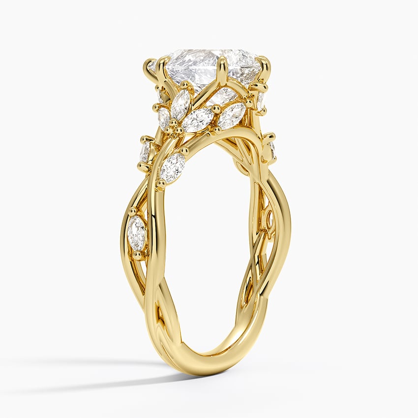 Secret Garden - Leaf and Vine Engagement Ring