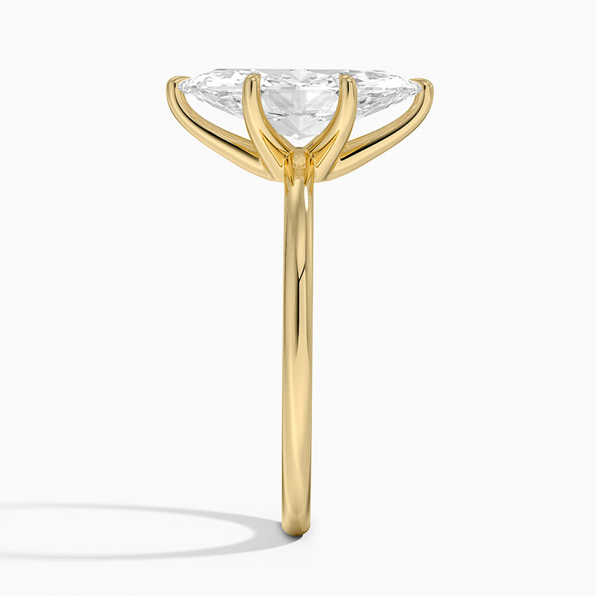 18K Yellow Gold Fairmined 1.5mm Six-Prong Solitaire Ring