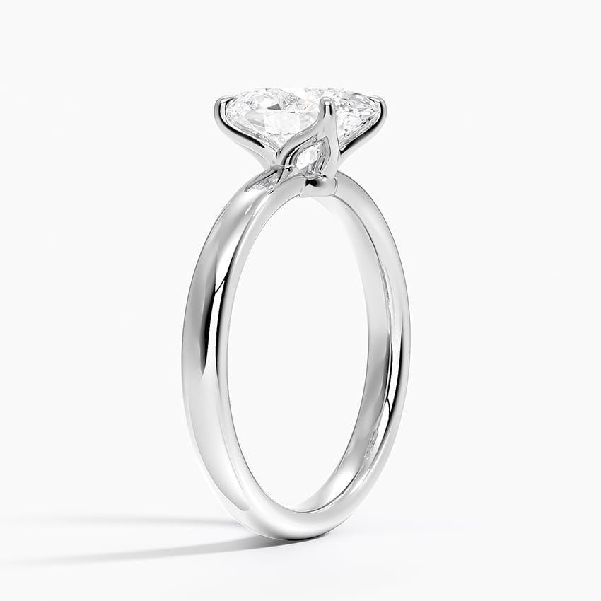 18K White Gold Elodie 2.5mm Solitaire Ring